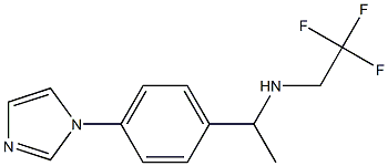 {1-[4-(1H-imidazol-1-yl)phenyl]ethyl}(2,2,2-trifluoroethyl)amine Struktur