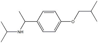 {1-[4-(2-methylpropoxy)phenyl]ethyl}(propan-2-yl)amine Struktur