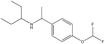 {1-[4-(difluoromethoxy)phenyl]ethyl}(pentan-3-yl)amine Struktur