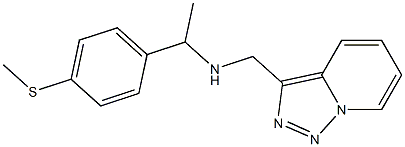 {1-[4-(methylsulfanyl)phenyl]ethyl}({[1,2,4]triazolo[3,4-a]pyridin-3-ylmethyl})amine Struktur