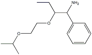 {1-amino-2-[2-(propan-2-yloxy)ethoxy]butyl}benzene Struktur