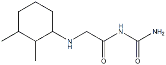 {2-[(2,3-dimethylcyclohexyl)amino]acetyl}urea Struktur