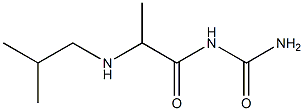 {2-[(2-methylpropyl)amino]propanoyl}urea Struktur