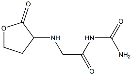 {2-[(2-oxooxolan-3-yl)amino]acetyl}urea Struktur