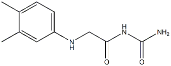 {2-[(3,4-dimethylphenyl)amino]acetyl}urea Struktur