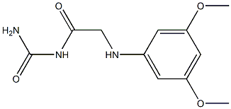 {2-[(3,5-dimethoxyphenyl)amino]acetyl}urea Struktur