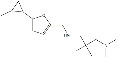 {2-[(dimethylamino)methyl]-2-methylpropyl}({[5-(2-methylcyclopropyl)furan-2-yl]methyl})amine Struktur