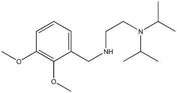 {2-[bis(propan-2-yl)amino]ethyl}[(2,3-dimethoxyphenyl)methyl]amine Struktur