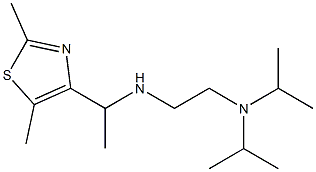 {2-[bis(propan-2-yl)amino]ethyl}[1-(2,5-dimethyl-1,3-thiazol-4-yl)ethyl]amine Struktur