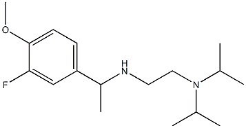 {2-[bis(propan-2-yl)amino]ethyl}[1-(3-fluoro-4-methoxyphenyl)ethyl]amine Struktur