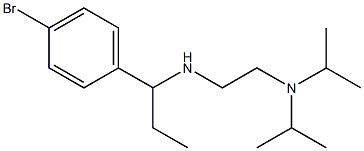 {2-[bis(propan-2-yl)amino]ethyl}[1-(4-bromophenyl)propyl]amine Struktur