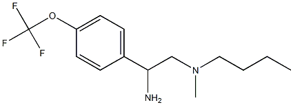 {2-amino-2-[4-(trifluoromethoxy)phenyl]ethyl}(butyl)methylamine Struktur