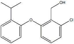 {2-chloro-6-[2-(propan-2-yl)phenoxy]phenyl}methanol Struktur