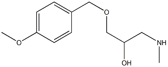 {2-hydroxy-3-[(4-methoxyphenyl)methoxy]propyl}(methyl)amine Struktur