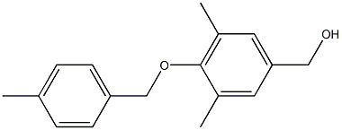 {3,5-dimethyl-4-[(4-methylphenyl)methoxy]phenyl}methanol Struktur