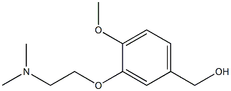 {3-[2-(dimethylamino)ethoxy]-4-methoxyphenyl}methanol Struktur