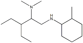 {3-ethyl-1-[(2-methylcyclohexyl)amino]pentan-2-yl}dimethylamine Struktur