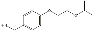 {4-[2-(propan-2-yloxy)ethoxy]phenyl}methanamine Struktur