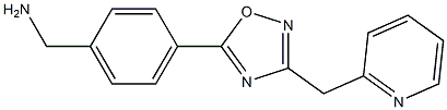 {4-[3-(pyridin-2-ylmethyl)-1,2,4-oxadiazol-5-yl]phenyl}methanamine Struktur