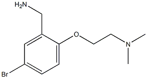 {5-bromo-2-[2-(dimethylamino)ethoxy]phenyl}methanamine Struktur