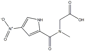 {methyl[(4-nitro-1H-pyrrol-2-yl)carbonyl]amino}acetic acid Struktur