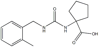 1-({[(2-methylbenzyl)amino]carbonyl}amino)cyclopentanecarboxylic acid Struktur