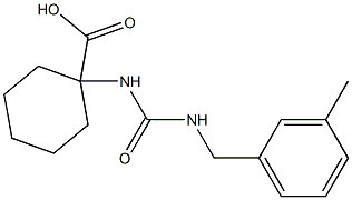 1-({[(3-methylbenzyl)amino]carbonyl}amino)cyclohexanecarboxylic acid Struktur