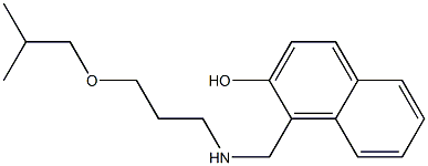 1-({[3-(2-methylpropoxy)propyl]amino}methyl)naphthalen-2-ol Struktur