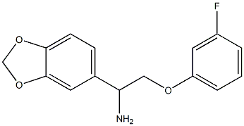 1-(1,3-benzodioxol-5-yl)-2-(3-fluorophenoxy)ethanamine Struktur