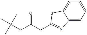 1-(1,3-benzothiazol-2-yl)-4,4-dimethylpentan-2-one Struktur