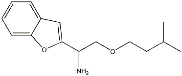 1-(1-benzofuran-2-yl)-2-(3-methylbutoxy)ethan-1-amine Struktur