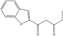 1-(1-benzofuran-2-yl)pentane-1,3-dione Struktur