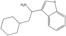 1-(1-benzothiophen-3-yl)-2-cyclohexylethan-1-amine Struktur