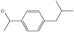 1-(1-chloroethyl)-4-(2-methylpropyl)benzene Struktur