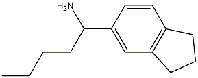 1-(2,3-dihydro-1H-inden-5-yl)pentan-1-amine Struktur