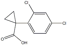 1-(2,4-dichlorophenyl)cyclopropane-1-carboxylic acid Struktur