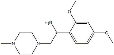 1-(2,4-dimethoxyphenyl)-2-(4-methylpiperazin-1-yl)ethanamine Struktur