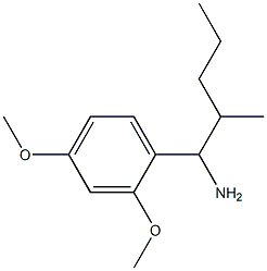 1-(2,4-dimethoxyphenyl)-2-methylpentan-1-amine Struktur