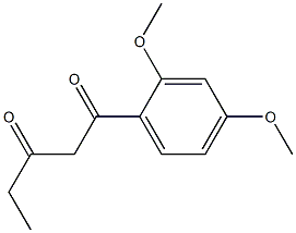 1-(2,4-dimethoxyphenyl)pentane-1,3-dione Struktur