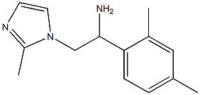 1-(2,4-dimethylphenyl)-2-(2-methyl-1H-imidazol-1-yl)ethanamine Struktur