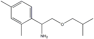 1-(2,4-dimethylphenyl)-2-(2-methylpropoxy)ethan-1-amine Struktur