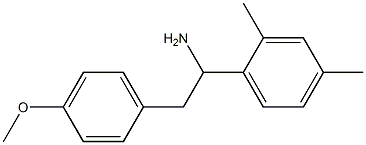 1-(2,4-dimethylphenyl)-2-(4-methoxyphenyl)ethan-1-amine Struktur