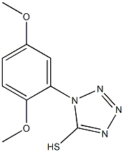 1-(2,5-dimethoxyphenyl)-1H-1,2,3,4-tetrazole-5-thiol Struktur