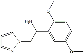 1-(2,5-dimethoxyphenyl)-2-(1H-pyrazol-1-yl)ethanamine Struktur