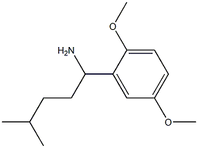 1-(2,5-dimethoxyphenyl)-4-methylpentan-1-amine Struktur