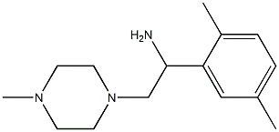 1-(2,5-dimethylphenyl)-2-(4-methylpiperazin-1-yl)ethanamine Struktur