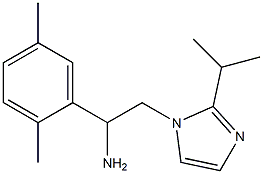 1-(2,5-dimethylphenyl)-2-[2-(propan-2-yl)-1H-imidazol-1-yl]ethan-1-amine Struktur