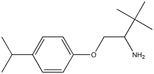 1-(2-amino-3,3-dimethylbutoxy)-4-(propan-2-yl)benzene Struktur