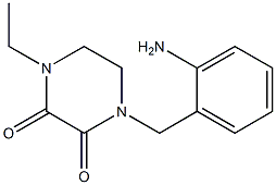 1-(2-aminobenzyl)-4-ethylpiperazine-2,3-dione Struktur