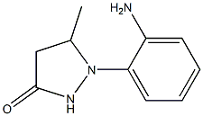 1-(2-aminophenyl)-5-methylpyrazolidin-3-one Struktur